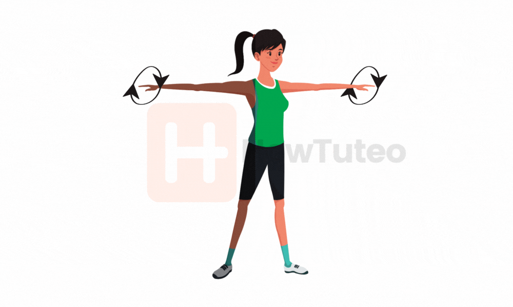 Arms circle exercise