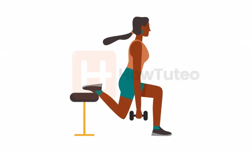 How to build muscle at home - Bulgarian dumbbell squat