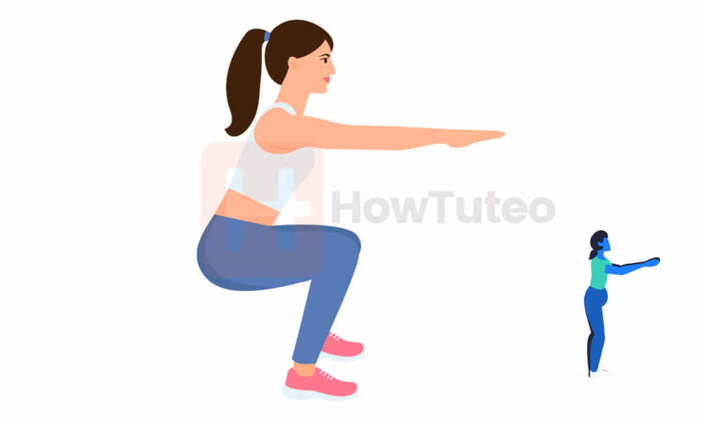 How to build muscle at home - Squat