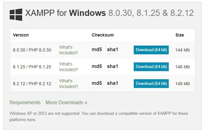 How to install WordPress locally - XAMPP Download