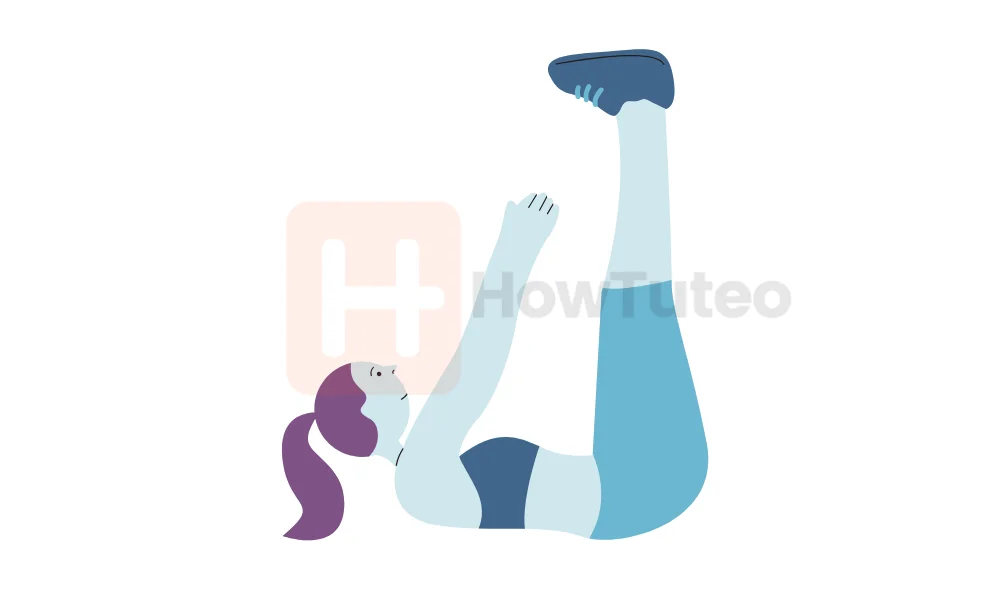 Best ab exercises at home with no equipment - Toe reach