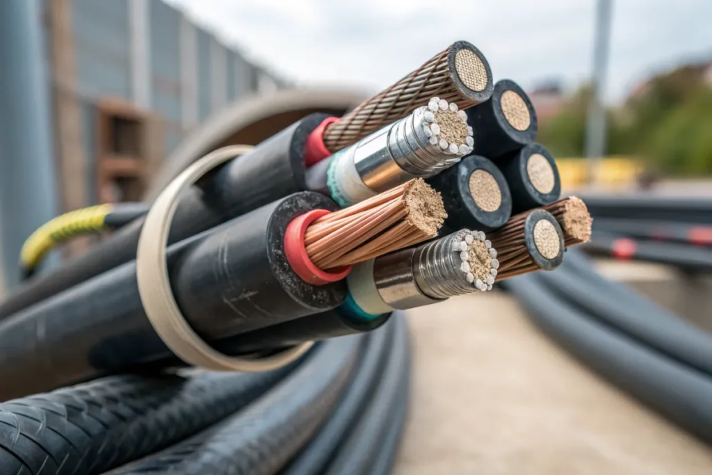 What technical factors influence MV cable selection