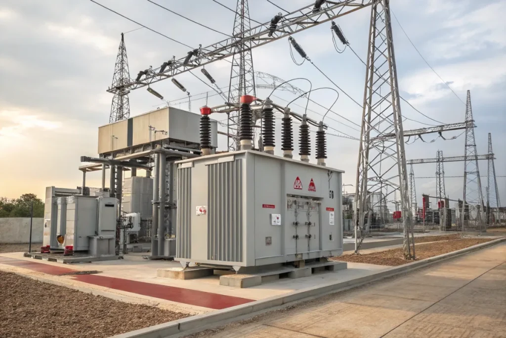 Point of common coupling substation electrical network